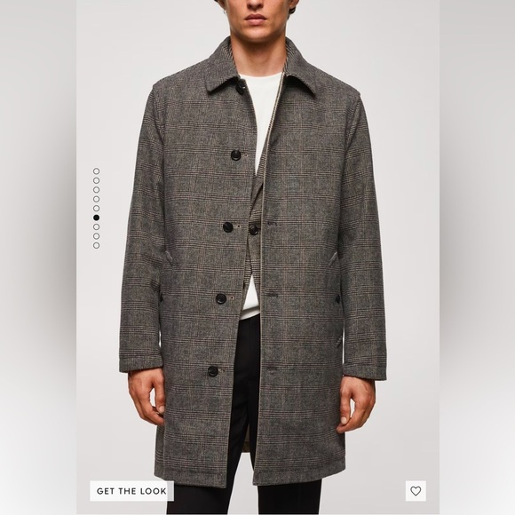 NWT Mango Reversible recycled wool trench coat size xxl men’s winter coat